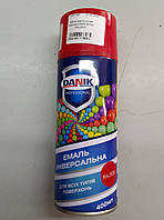 Краска аэрозольная красная DANIK 400ml RAL3020