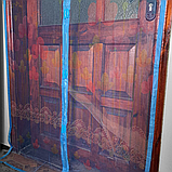 Москітна сітка на двері балконні двері від комарів на магнітах 100 х 210 см (антимоскіт), фото 9