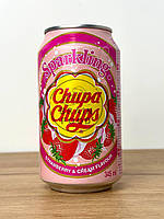 Напиток Chupa Chups клубника со сливками газированный жб 345мл