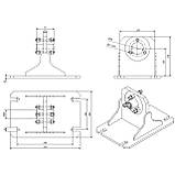 Опорний мотор-насос сільськогосподарський Aber DIN 5463 (UNI), фото 4