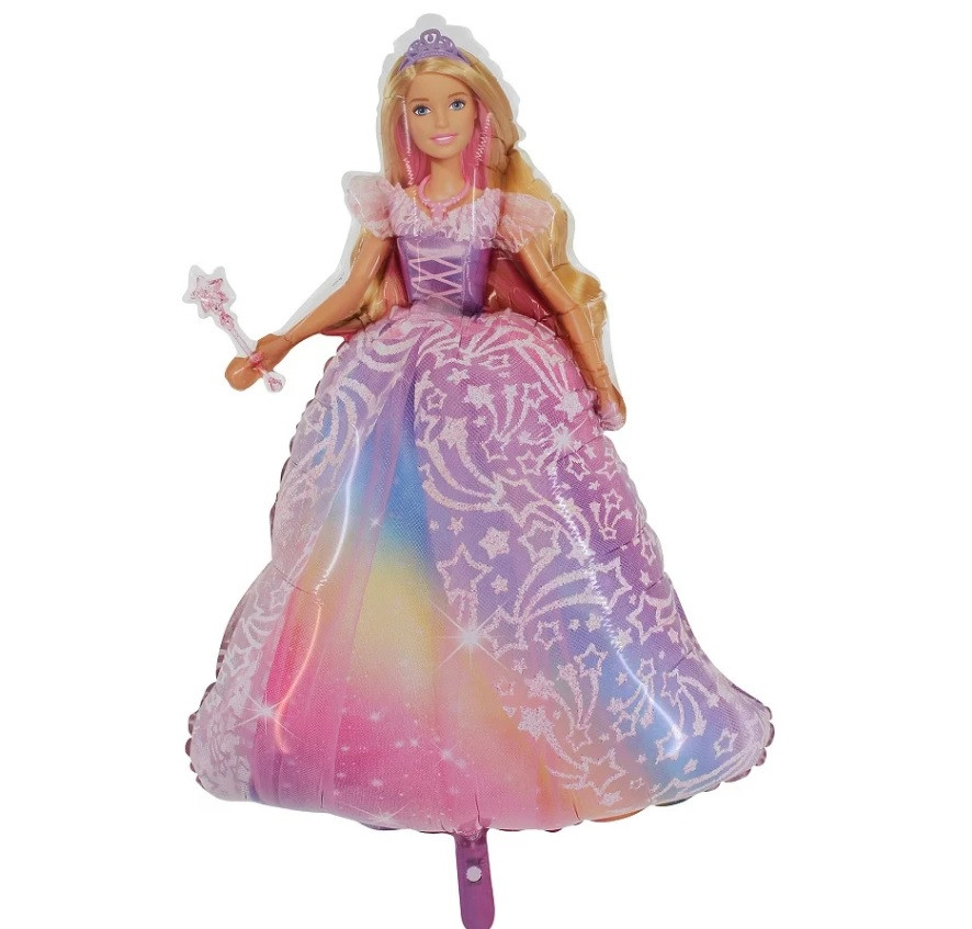 Фольгована кулька фігура "Barbie" рожева Grabo 38". (1шт.)
