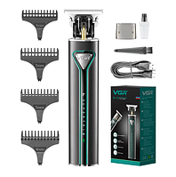 Бритва триммер мужской беспроводной для бороды акумуляторная машинка для стрижки волос беспроводная VGR V-009