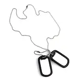 Жетон армійський із неіржавкої сталі з ланцюжком Mil-Tec US Dog Tag 16311018, фото 5