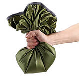 Чохол дощовик для рюкзака 45 л водонепроникний зелений, фото 3