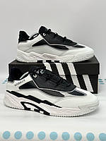 Кроссовки мужские Adidas Old Fashion White Black белые с черным 45-29 см