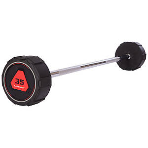 Штанга фіксована пряма поліуретанова LI NUO 35 кг