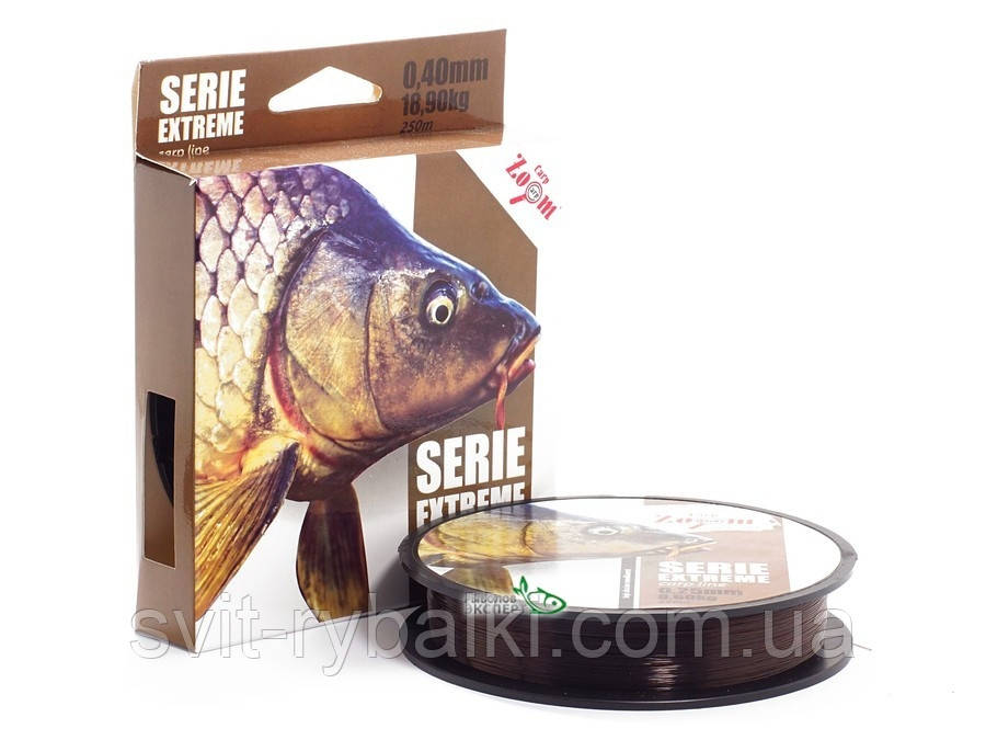 Волосінь Carp Zoom Serie Extreme - Carp line brown 250м