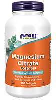 NOW Magnesium Citrate,Glycinate, Malate магний цитрат, глицинат, малат 400 мг (на 3 капсулы) 180 капсул