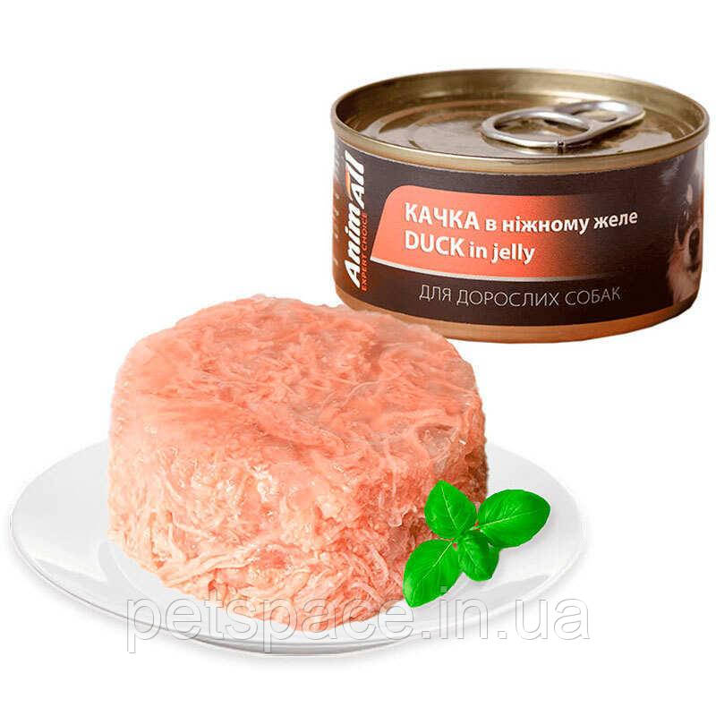 Консерви для собак AnimAll (Анімалл з качкою в ніжному желе) 85г