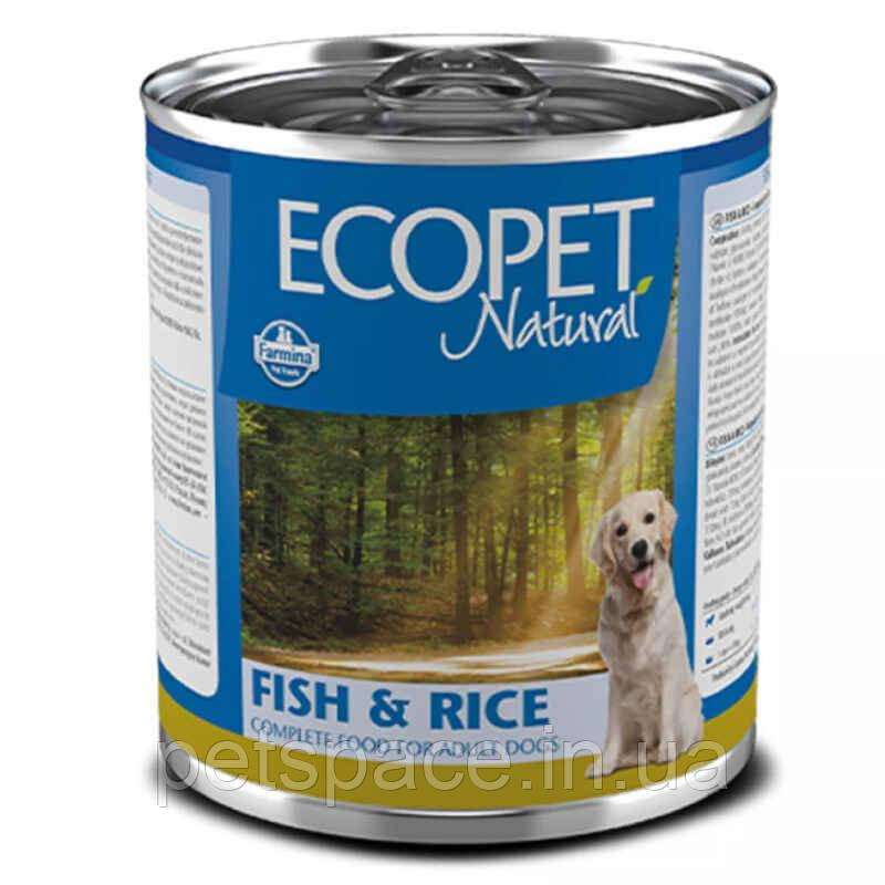 Консерви для собак Farmina Ecopet Natural Dog Fish&Rice (з рибою та рисом) 300г.