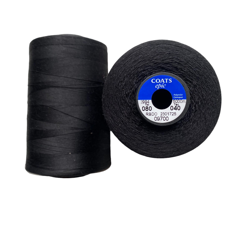 Нитки армовані Coats Epic 80/ 09700/5000м, фото 1