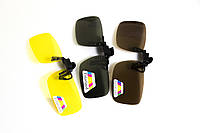 Поляризационная накладка на очки (желтая)