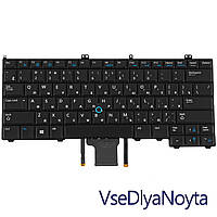 Клавиатура для ноутбука DELL (Latitude: 7000, E7240, E7440) rus, black, подсветка клавиш, с джойстиком