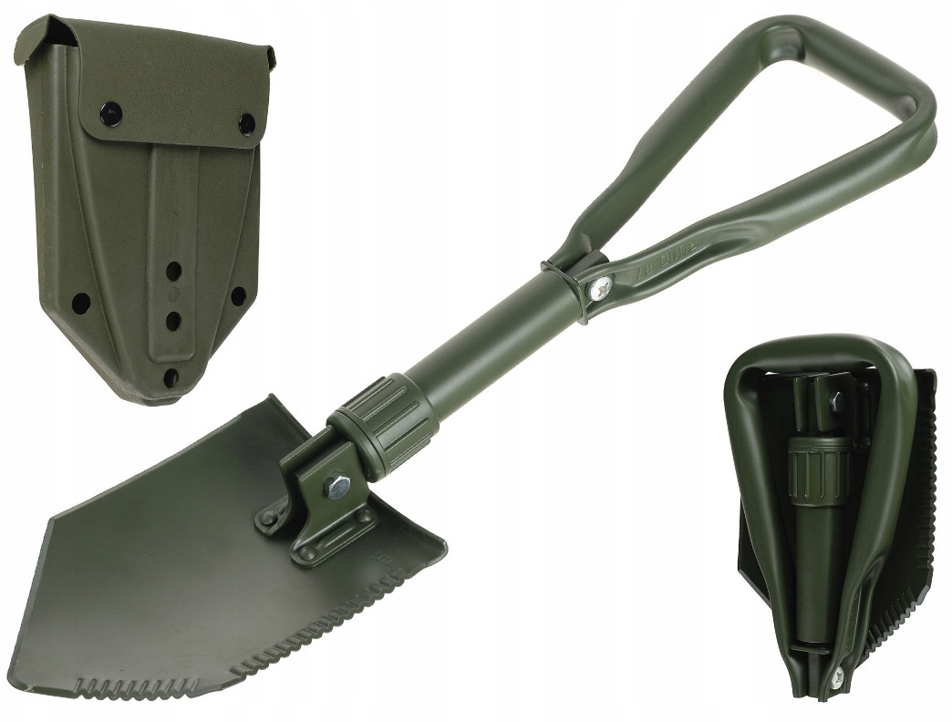 Лопата саперна складана з чохлом Mil-Tec BW Bundeswehr 15520100-, фото 1