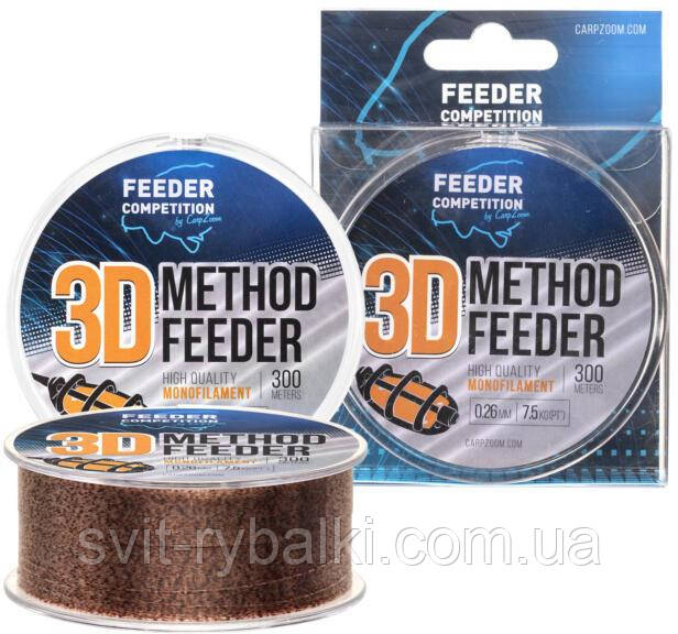 Волосінь Carp Zoom FC 3D Method Feeder Line 300 m
