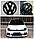Емблема передня VW (Фольцваген) 135 мм GOLF 6 (2008-2013) - Чорний глянець (5K0853601), фото 3