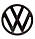 Емблема передня VW (Фольцваген) 135 мм GOLF 6 (2008-2013) - Чорний глянець (5K0853601), фото 6