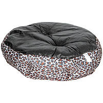 Лежак для котів собак круглий Lesko SY-2022-1208-97 Leopard M 8 шт., фото 3