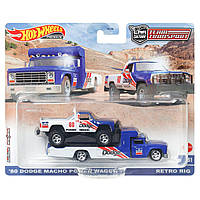 Хот Вілс Тім Транспорт Hot Wheels Team Transport Retro Rig 80' Dodge Macho Power Wagon