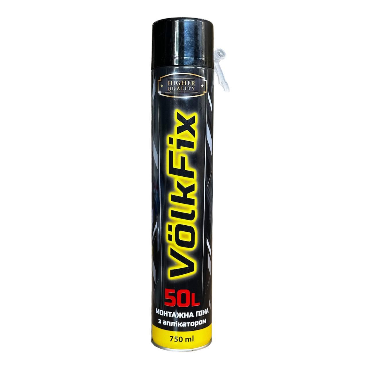 Монтажна піна з аплікатором, VolkFix 50L ,750 мл
