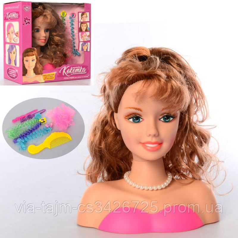 Купить Кукла голова для причесок 323-6, цена 317 ₴ — Prom.ua (ID ...