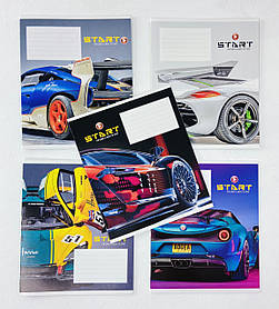 Зошит 12 аркушів Похила лінія Start 3231(12кл) Школярик