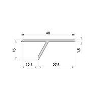 Профіль тіньового шва FSPRO 10 мм «Ластівчин хвіст» 3 м Анодований (F2.10A), фото 7