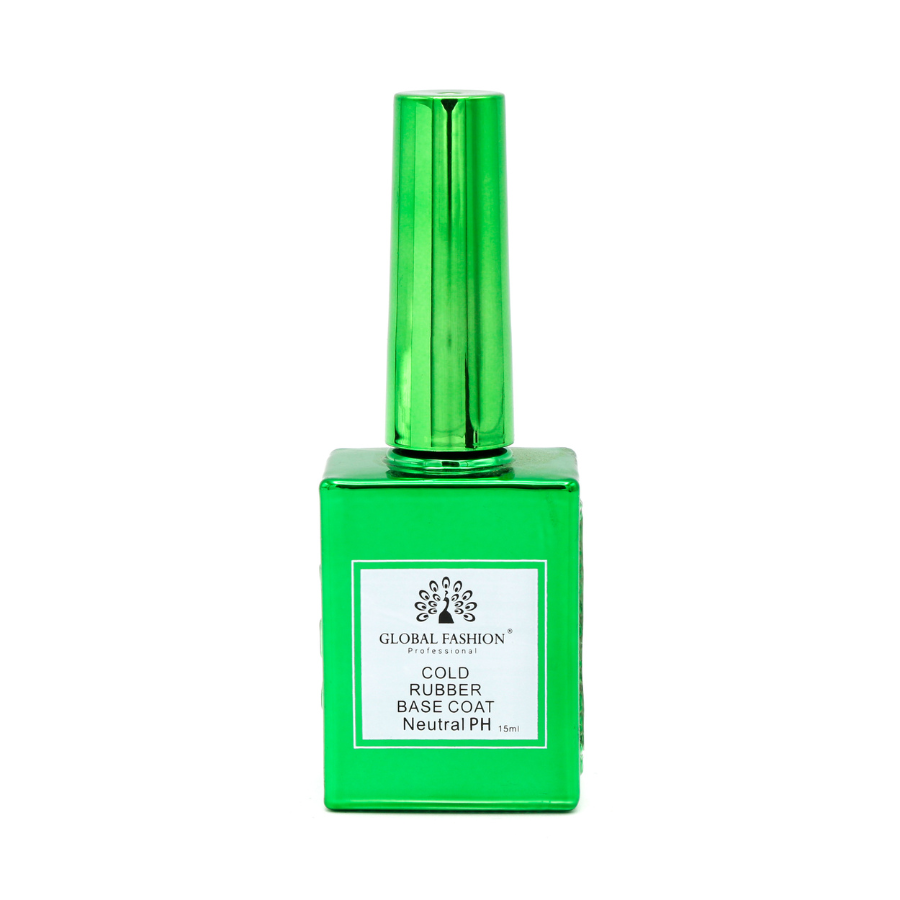 Холодна Каучукова База для гель лаку GLOBAL FASHION Cold Rubber Base Coat, 12 мл, фото 1