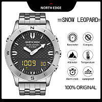 North Edge Snow Leopard 5 BAR, Тактичний годинник з компасом для військового, водонепроникний годинник