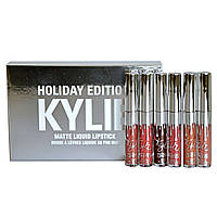 Набір рідких матових помад 6 в 1 Kylie 8613 Holiday Edition