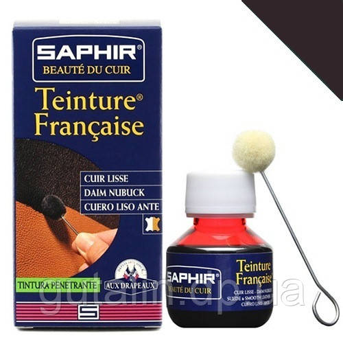 Барвник для гладкої шкіри Saphir Teinture Francaise 50 мл колір темно-коричневий (05)