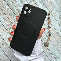 Чехол MagSafe на iPhone 11 / Силиконовый для Айфон 11 Black Matte