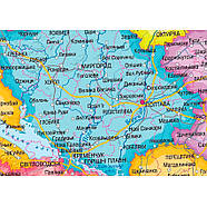 КАРТА Ілюстрированая карта України 65*45см А2 ЛАМИНАЦИЯ М1:2200000, фото 3