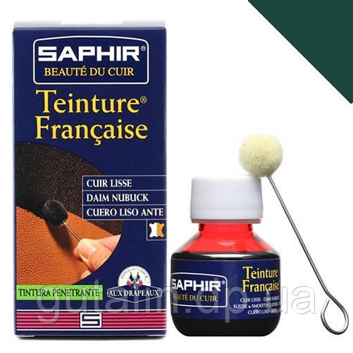 Барвник для гладкої шкіри Saphir Teinture Francaise 50 мл колір темно-зелений (20)