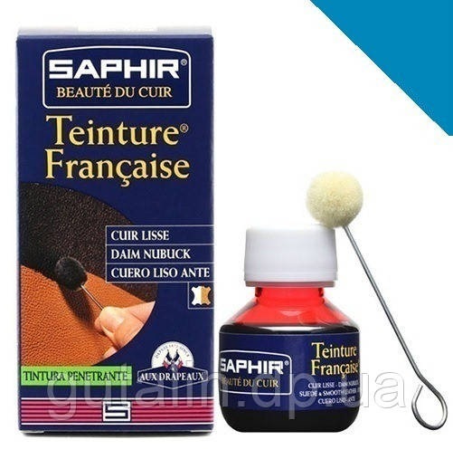 Барвник для гладкої шкіри Saphir Teinture Francaise 50 мл колір синій (23)