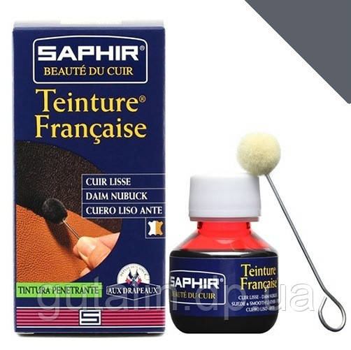 Барвник для гладкої шкіри Saphir Teinture Francaise 50 мл колір сірий (14)