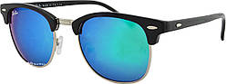 Сонцезахисні окуляри Clubmaster 3016 C6 синьо-зелені