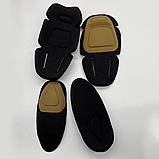 Комплект захисту тактичні наколінники та налокітники вставні койот, фото 2