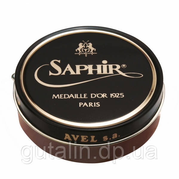 Паста для взуття Saphir Medaille d'or Pate De Luxe колір коньяк (10) 100 мл