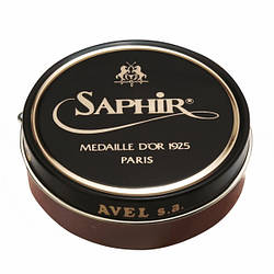 Паста для взуття Saphir Medaille d'or Pate De Luxe колір коньяк (10) 50 мл