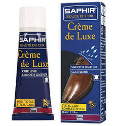 Водовідштовхувальний Крем Saphir Creme De Luxe білуватий колір (63) 75 мл
