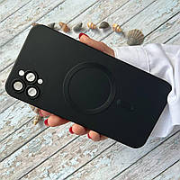 Чехол MagSafe на iPhone 11 Pro Max / Силиконовый для Айфон 11 Про Макс Black Matte