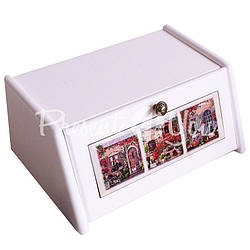 Хлібниця з дерева Прованс біла, 40,5х27х18, 10х30 см.