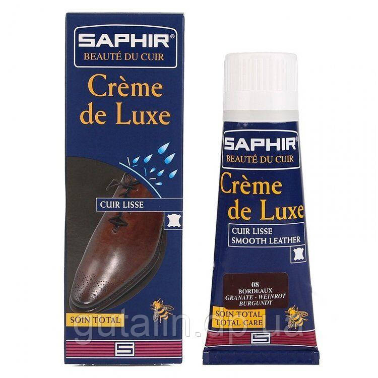 Водовідштовхувальний Крем Saphir Creme De Luxe колір бордо (08) 75 мл