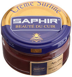 Зволожувальний крем для взуття Saphir Creme Surfine махагон (09) 50 мл