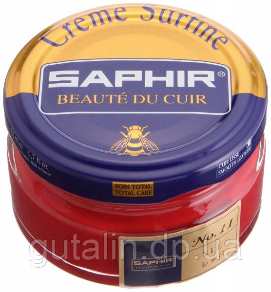 Зволожуючий крем для взуття Saphir Creme Surfine червоний (11) 50 мл