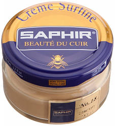 Зволожуючий крем для взуття Saphir Creme Surfine бісквіт (18) 50 мл