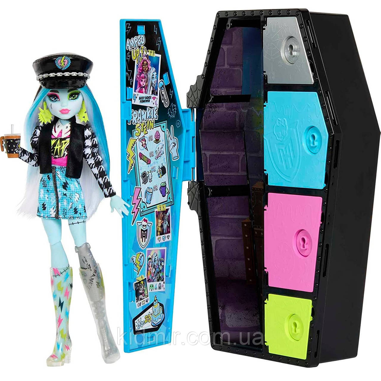 Лялька Монстр Хай Френкі Штейн Шафа з секретами Monster High Frankie Stein HKY62