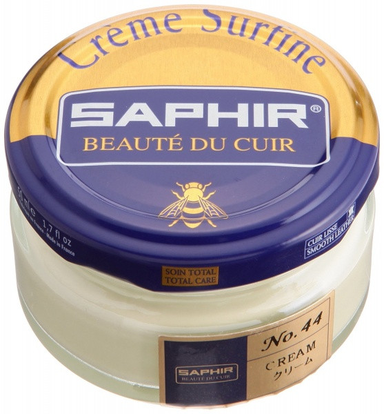Зволожувальний крем для взуття Saphir Creme Surfine кремовий (44) 50 мл, фото 1