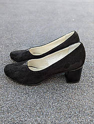 STTOPA Розмір 39. Туфлі з натуральної шкіри шкіряні. Каблук 6 см. 381-3643-6 Чорні